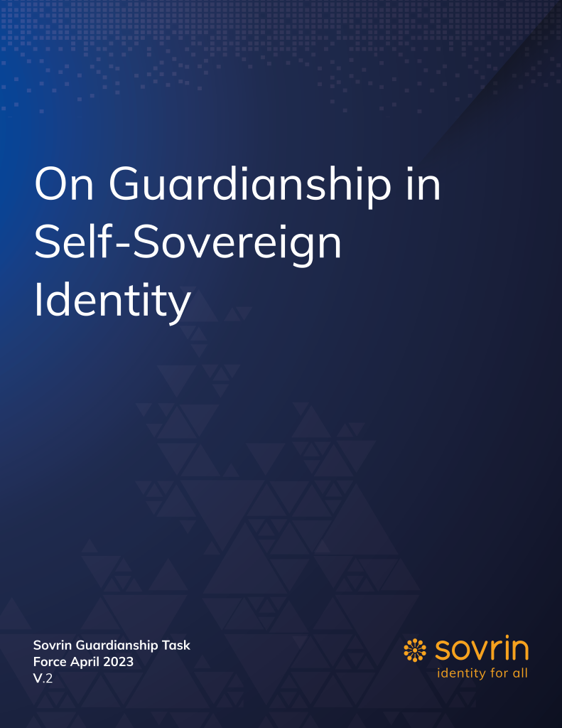 Release update Guardianship whitepaper "On Guardianship in Self